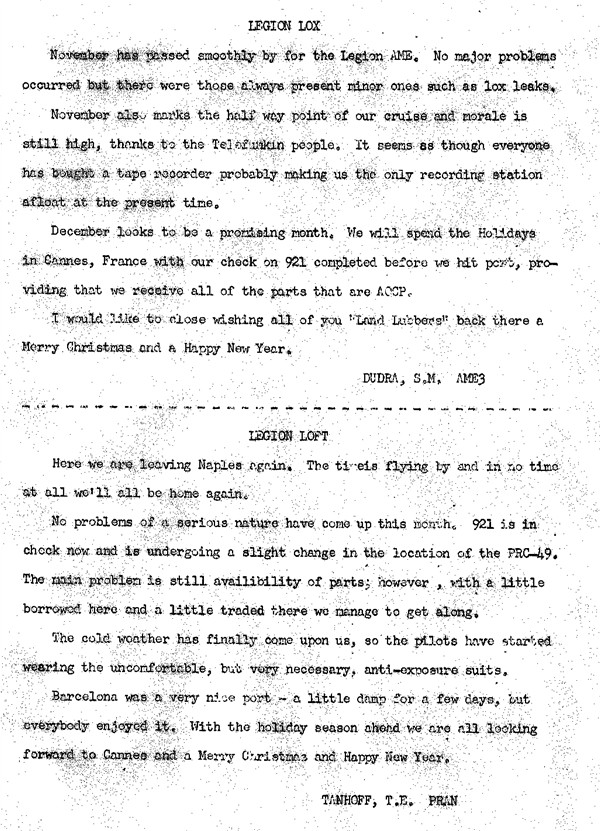 December 1964 Newsletter