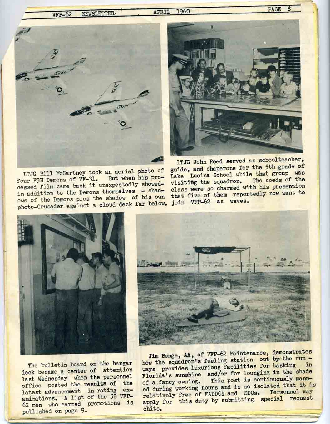 April 1960 Newsletter